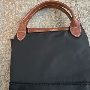 LE PLIAGE ORIGINAL TRAVEL BAG EXPANDABLE , Long champ Black and Brown Big  Bag